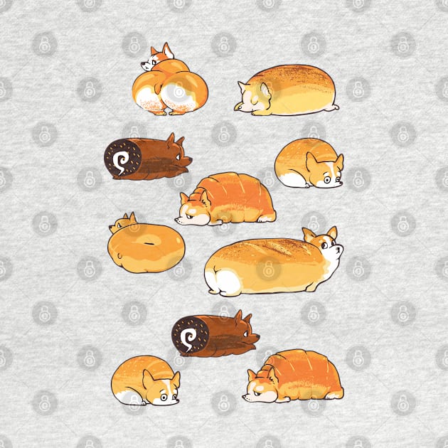 Bread Corgis by huebucket